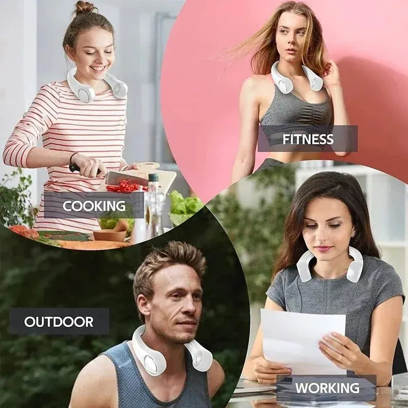 ☀️ 🥊 BEAT THE HEAT!🏃‍♀️ 🏃‍♂️ 🏃STAY COOL ON THE GO! 🏃‍♀️ 🏃‍♂️ 🏃 OUR NECK FAN WILL KEEP YOU COOL 😎!