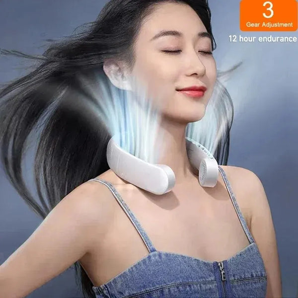 ☀️ 🥊 BEAT THE HEAT!🏃‍♀️ 🏃‍♂️ 🏃STAY COOL ON THE GO! 🏃‍♀️ 🏃‍♂️ 🏃 OUR NECK FAN WILL KEEP YOU COOL 😎!